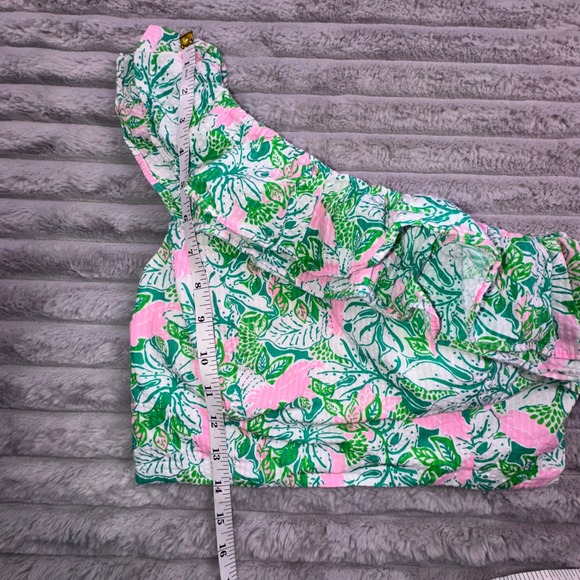 Lilly Pulitzer Dress Women's 4‎ Kasida Ruffle Set One Shoulder Top Maxi Skirt - Picture 5 of 16